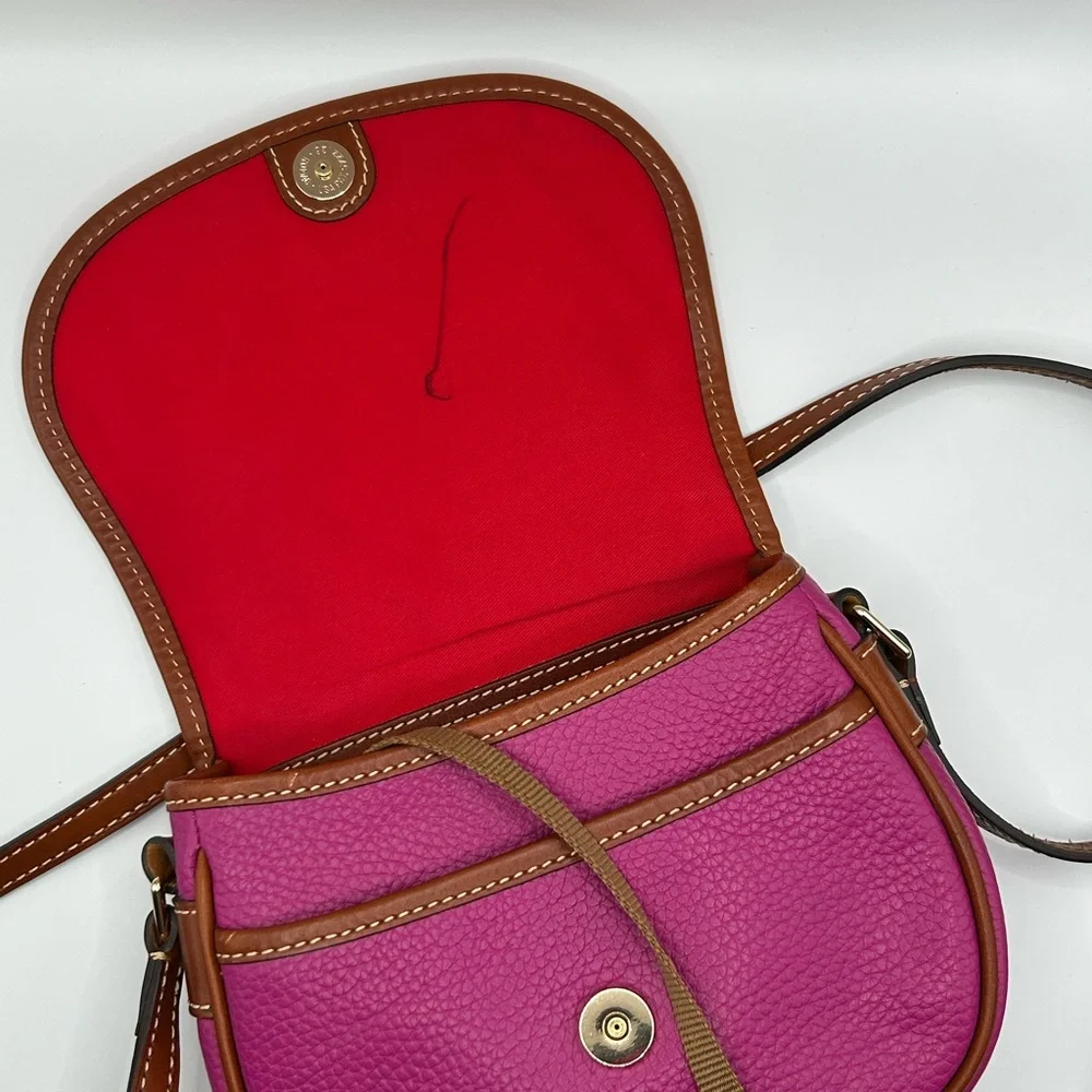 Dooney & Bourke Hallie Magenta Shoulder or Crossbody Bag - Picture 8 of 11